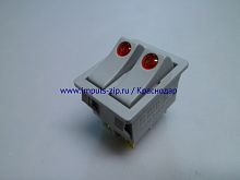 MSS-43161, KCD3-606 кнопка (сетевой выключатель) сдвоенная для электрического, масляного обогревателя 16А 250В